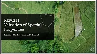 REM 311 - Review on Investment Method | Oil Palm Estate
