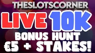 OPENING BONUSES - HIGH STAKES LIVE &euro;10,000 BONUS HUNT -  SUBSCRIBE! - Big Win Online Slot Stream