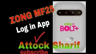 ZONG BOLT PLUS MF25 ROUTER LOGIN APPs link descraption