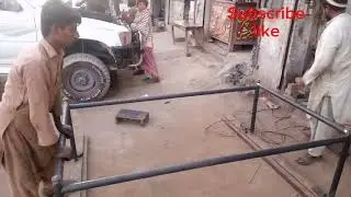 Making iron simple bed#iron #ironwork چارپائی #الامارات #kolkata@Kokaironworks