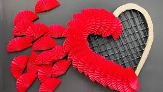 2 Heart Wall Hanging Ideas/Paper Craft For Home Decoration/Paper Wall Hanging/Wallmate ||