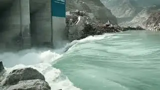 Construction progress of Dasu HPP, WAPDA