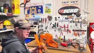 How to block off a decompression valve on a chainsaw