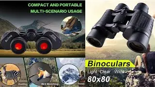 Professional Binoculars 80X80 Long Range 15000m HD Telescope Low light night vision