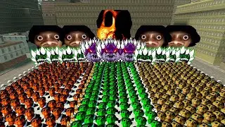 Obunga Army Chasing Me In The City Courtyard 😱🏙️ (Garry's Mod) #gmod #garrysmod