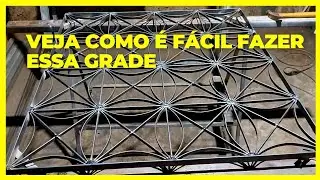 como fazer grade de barra chata desenhada