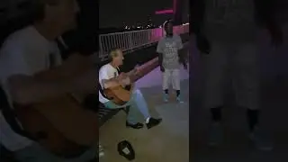 T. Thomas Booker sings original song 'Parolee', bystanders remix with freestyle rap. Louisville, ky