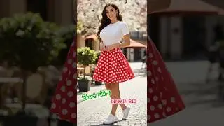 High Waist Pleated Miniskirt&mdash;Stylish Skater Design for Women & Girls #skirts #skirt #skirtset