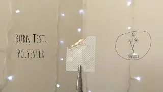 Fabric Burn Test | Polyester | Spunbond | Fibre Identification | Sew Rogue
