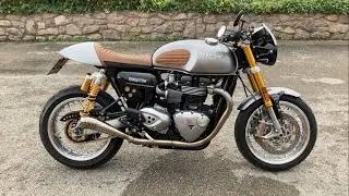 *&pound;7995* 2017 customised Triumph Thruxton R, 9350 miles - WALKAROUND