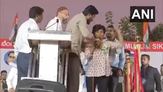 Woman raises 'Pakistan Zindabad' slogan at Owaisi rally, he condemns act