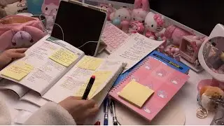 STUDY WITH ME 1hr ✨🕒 | Background noise, no music, no break | motivation | نذاكر معًا لمدة ساعة
