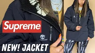 NEW SUPREME x Timberland Ripstop REVERSIBLE Jacket in Black | Try On + Review