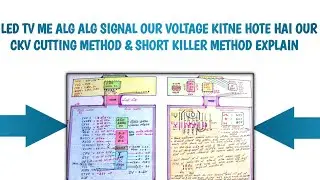Led Tv Me Alg Alg Single Our Voltage Kitne Hote Hai Our Ckv Cutting Method And Short Killer Method