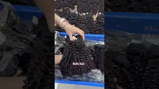 Kinky curly human hair bundles.🥰 #befahair #curlyhair #hairbundles #hairextensions #hairweave #wig
