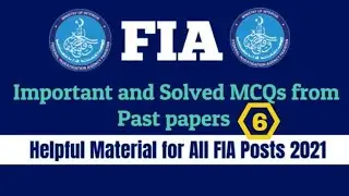 FIA mcqs | FIA Most Important and Repeated Job Related Mcqs| FIA Job related Mcqs|FIA Past Paper