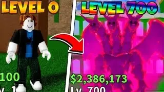 UPANDO DE LEVEL 0 AO 700 #1 BLOX FRUIT