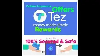 Tez payments App from Google. Online payments. Cash payment. Digital. Safe. Reward. Cashback.earn.