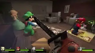 Roaxes: Left 4 Dead 2 [Part 1] THE MARIO BROTHERS and guests get involved in a zombie outbreak