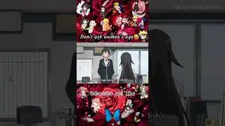 Don't ask women's age 😬 || Anime funny moments #anime #animefunnyedits