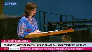 Ten Nations Vote For Peace In Ukraine, France Calls For Comprehensive Peace