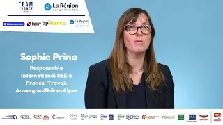 Team France Export avec Sophie Prina, Responsable International RSE &agrave; France Travail ARA