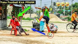 MOST POPULAR FAKE FOOTBALL KICK PRANK | VIRAL FAKE FOOTBALL KICK PRANK | 1- More FUN