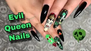 Evil Queen Halloween Nails l Snow White Nails