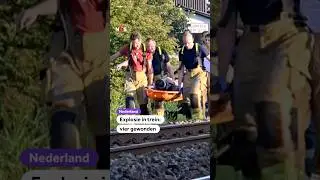 Explosie in trein: vier gewonden