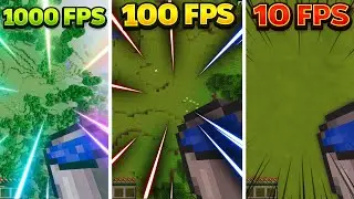 MLG Water Bucket with 1000 FPS vs 100 FPS vs 10 FPS