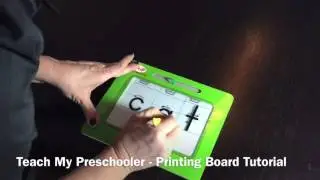 Teach My Preschooler Printing Board Tutorial