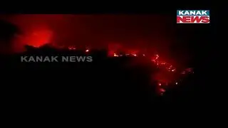 Forest Fire Breaks Out In Podadiha Range Of Similipal Tiger Reserve
