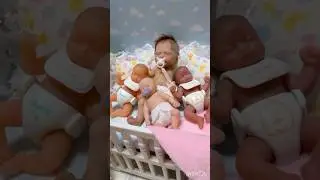 Todos os meus mini beb&ecirc;s reborn de silicone Emma, Maya, Mia e Theo #diariodeamorreborn #rebornbaby