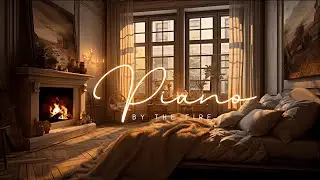 Warm Fireplace & Soft Piano: Relaxing Holiday Ambience Peaceful ASMR | Cozy Bedroom Vibes