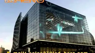shenzhen ledhero glass led display   glass curtain led video wall