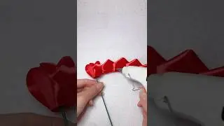 Flower with ribbon | Easy DIY Rose | Valentines Day gifting | handmade easy rose
