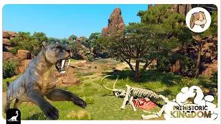 Tigre Dientes de Sable🐯 Diseñando Hábitat del Smilodon Populator 🌿|  Prehistoric Kingdom en Español