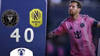 ✅ DOBLETE de MESSI en la GOLEADA 4-0 de INTER MIAMI ante NASHVILLE para pasar a CUARTOS de la MLS