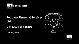 Fedbank Financial Services Ltd Q3 FY2025-26 Concall