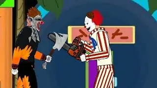 Horny the Clown/Archie Benjamin vs Frendo the Clown (drawing cartoons 2)