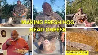 MAKING FRESH HOG HEAD CHEESE #hog #HOGHEADCHEESE #fypyoutube  #pig #pork #food #fyp  #souce