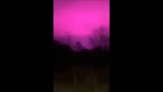 Mystery as night sky turns bright pink over 'one particular area'