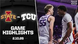 #5 Iowa State vs. TCU Home Game Highlights | 2025-26 Big 12 Men&rsquo;s Basketball