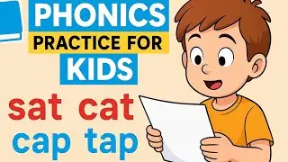 Phonics Practice for Kids | My Son Sounds Out Words: Sat, Cat, Cap, Tap