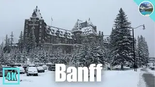 ❄️ Introduction to Banff (Best Places of Banff In Spring Snowfall) 🇨🇦