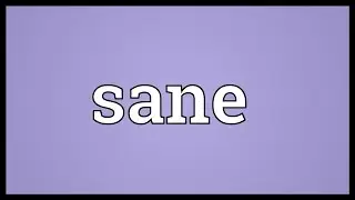 Sane Meaning