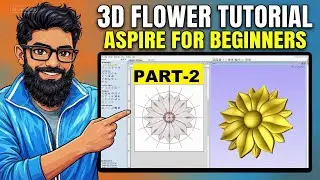 PART-2 ASPIRE 3D MODLE FLOWER MAKING VEERY ESY 🔥#3dmodeling #youtubevideo #designer #homedecor 🔥
