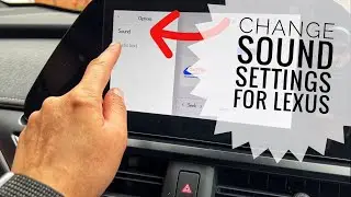 LEXUS, как изменить настройки звука, низкие и высокие частоты, а также затухание и баланс динамиков.