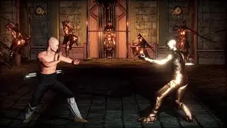 Shaolin vs Wutang Legends - Gordon Liu - Longfist (3 Section Staff) VS Bronze Fist