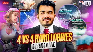 ULTIMATE ROYALE  4 VS 4 HARD LOBBY | DOREAMON GAMING | PUBG MOBILE
